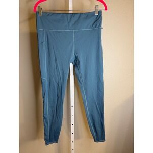 Vuori Blue Pocket Leggings Women Activewear Workout Athleisure Pants